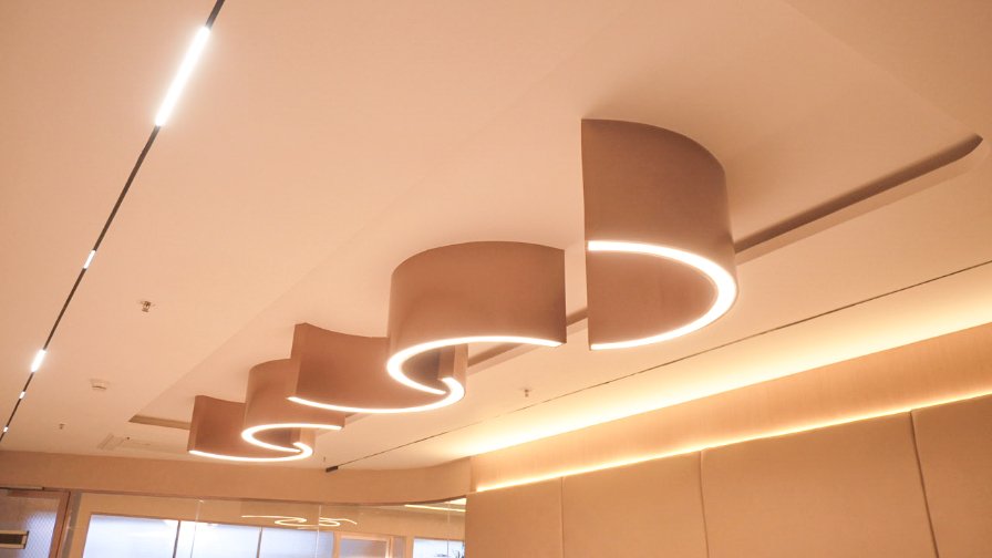 Divyasparsh office boardroom ceiling light detail Divyasparsh office boardroom ceiling light detail